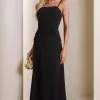 VESTIDO MARLENE COM CAPA DRAPEADO CINTURA - PRETO