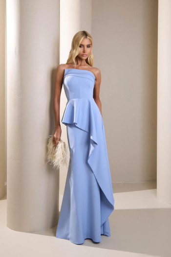 VESTIDO SEUL TOMARA QUE CAIA - AZUL SERENITY