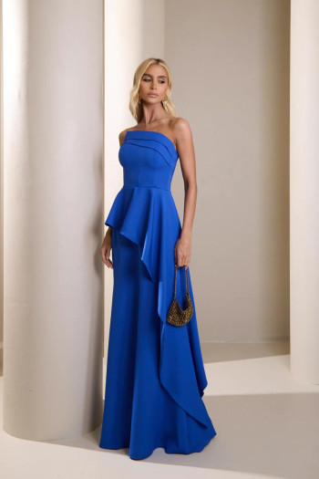 VESTIDO SEUL TOMARA QUE CAIA - AZUL ROYAL