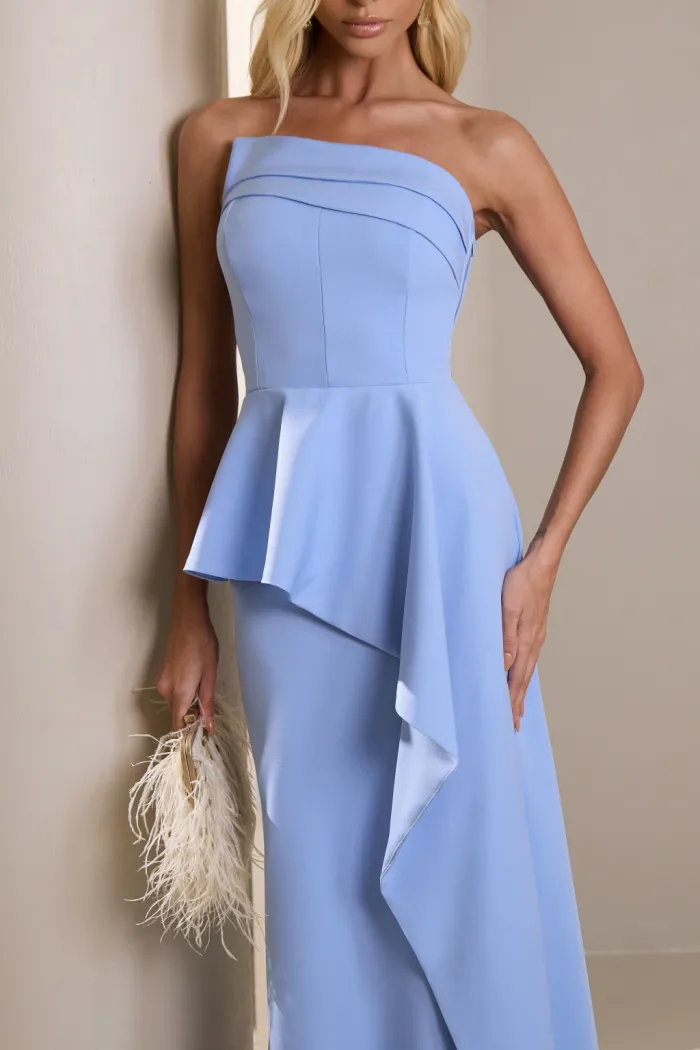 VESTIDO SEUL TOMARA QUE CAIA - AZUL SERENITY