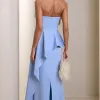 VESTIDO SEUL TOMARA QUE CAIA - AZUL SERENITY