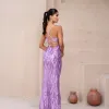VESTIDO DE FESTA SÔFIA DECOTE V PAETÊ - LILÁS
