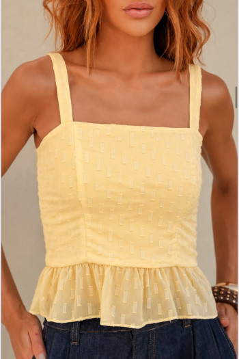 BLUSA VANESSA BARRA PIPOCA - CAMOMILA