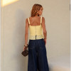 BLUSA VANESSA BARRA PIPOCA - CAMOMILA