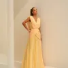 VESTIDO NADINE LONGO CAPA - CAMOMILA