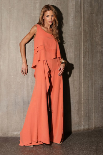 CONJUNTO MELISSA PANTALONA ENVELOPE - PAPAYA