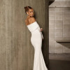 VESTIDO FRANCIELLY LONGO OMBRO A OMBRO JERSEY - BRANCO