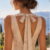 VESTIDO ANA FLÁVIA FRENTE ÚNICA - CREME