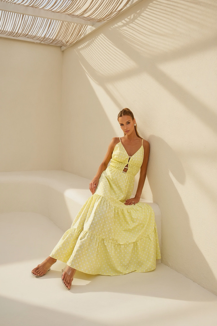 VESTIDO DELFOS LONGUETE POÁ - SOL