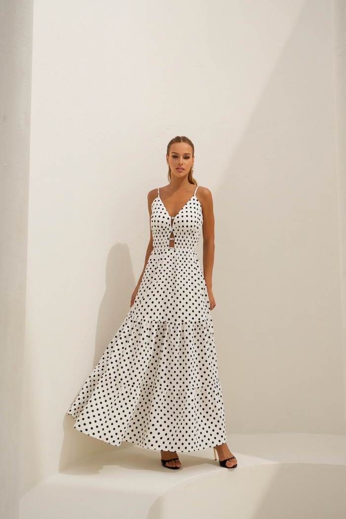 VESTIDO DELFOS LONGUETE POÁ - OFF WHITE