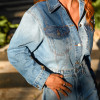 JAQUETA JEANS BICOLOR