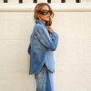 JAQUETA JEANS BICOLOR