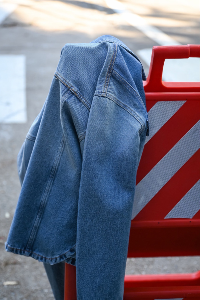 JAQUETA JEANS BICOLOR