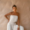 CONJUNTO LOREN BLUSÊ E CALÇA ALADIM - OFF WHITE