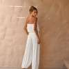 CONJUNTO LOREN BLUSÊ E CALÇA ALADIM - OFF WHITE