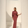 VESTIDO REBECA LONGO CAPA - ROSA SECO