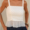 BLUSA VANESSA BARRA PIPOCA - BRANCO
