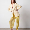 BLAZER SAMANTA ALFAIATARIA PÉROLAS SUMMER - AMARELO
