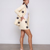 CONJUNTO CAMILA ALFAIATARIA BLAZER E SHORT SAIA FLOWER SUMMER - AMARELO MANTEIGA