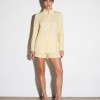 TRIJUNTO VANESSA CAMISA TOP E SHORT PÉROLAS SUMMER - AMARELO