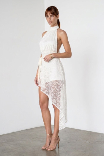 VESTIDO LAUANE RENDA NUANCES - OFF WHITE
