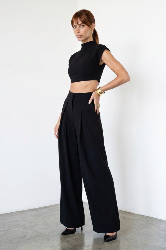 CONJUNTO VIVIAN ALFAIATARIA NUANCES - PRETO