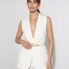 CONJUNTO PAULINA ALFAIATARIA COLETE E CALÇA NUANCES - OFF WHITE