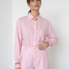 CONJUNTO LINHO FERNANDA CAMISA E SHORT NUANCES - ROSA CLARO
