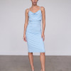 VESTIDO AURORA MIDI DEGAGÊ SUMMER - AZUL CLARO