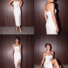 VESTIDO ÁGATA MIDI FIVELA PÉROLAS ATELIER - OFF WHITE