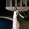 VESTIDO FENDA CHOKER PÉROLAS CELEBRATION - OFF WHITE