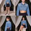 SHORT SAIA CURTO CHIFON MYSTIC - PRETO
