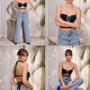 CALÇA JEANS PAOLA PÉROLAS ATELIER - AZUL