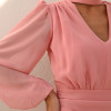 VESTIDO TAINARA LONGO PALA FRANZIDA - ROSA