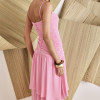 VESTIDO BIA LONGO CAMADAS - ROSA