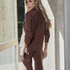 CONJUNTO LIVERPOOL ALFAIATARIA TEXTURIZADA - MARROM