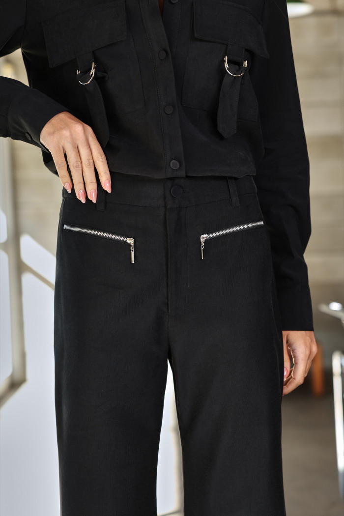 CONJUNTO LIVERPOOL ALFAIATARIA TEXTURIZADA - PRETO