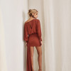 VESTIDO TAILÂNDIA CURTO COM CALDA - TERRACOTA