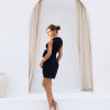 VESTIDO MAITÊ CURTO MAXI FLOR - PRETO