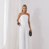 CONJUNTO SCARLETT CROPED E PANTALONA ALFAITARIA - OFF WHITE