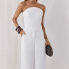 CONJUNTO SCARLETT CROPED E PANTALONA ALFAITARIA - OFF WHITE