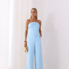 CONJUNTO SCARLETT CROPED E PANTALONA ALFAITARIA - AZUL CLARO