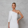 VESTIDO LONGUETE UM OMBRO RENNES - OFF WHITE