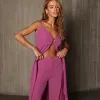 CONJUNTO ANELISE PANTALONA E BLUSA ALONGADA - ROSA