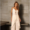 CONJUNTO ANELISE PANTALONA E BLUSA ALONGADA - MANTEIGA