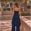 CONJUNTO ANELISE PANTALONA E BLUSA ALONGADA - AZUL COBALT