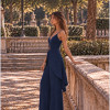 CONJUNTO ANELISE PANTALONA E BLUSA ALONGADA - AZUL COBALT
