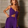 CONJUNTO ANELISE PANTALONA E BLUSA ALONGADA - ROXO