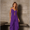CONJUNTO ANELISE PANTALONA E BLUSA ALONGADA - ROXO