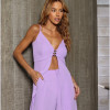 CONJUNTO ANELISE PANTALONA E BLUSA ALONGADA - LAVANDA